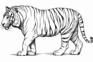 Desenho de Tigre Desenho Colorir Imprimir 126