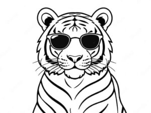 Desenho de Tigre Desenho Colorir Imprimir 129