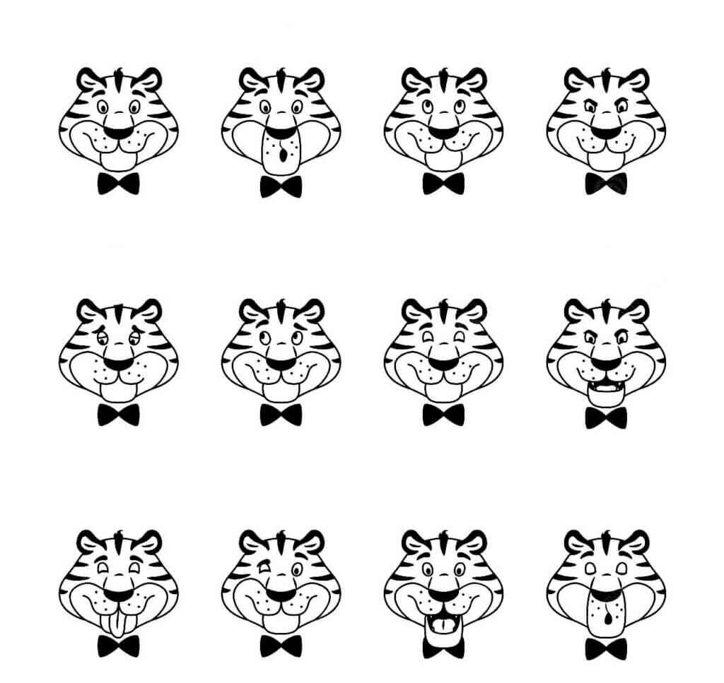 Desenho de Tigre Desenho Colorir Imprimir 130