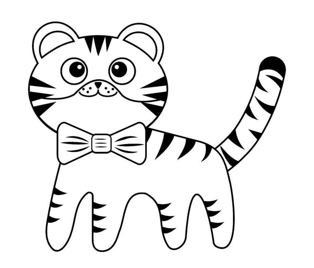 Desenho de Tigre Desenho Colorir Imprimir 131