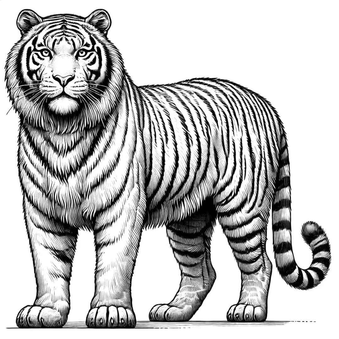 Desenho de Tigre Desenhos Para Colorir Imprimir