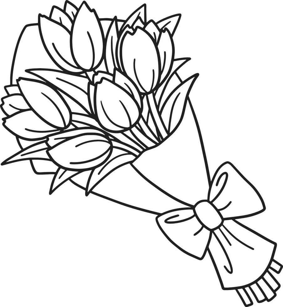 Desenho de Tulipa Desenho Colorir Imprimir 01