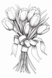 Desenho de Tulipa Desenho Colorir Imprimir 32