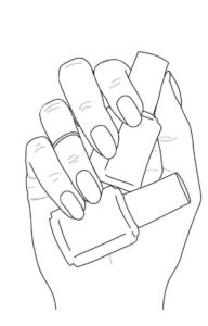 Desenho de Unha Desenho Colorir Imprimir 09