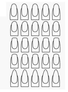 Desenho de Unha Desenho Colorir Imprimir 10