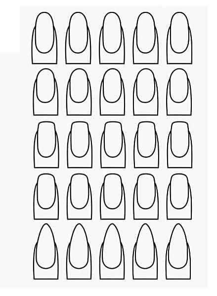 Desenho de Unha Desenho Colorir Imprimir 10