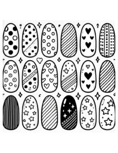 Desenho de Unha Desenho Colorir Imprimir 11