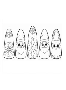 Desenho de Unha Desenho Colorir Imprimir 12