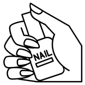 Desenho de Unha Desenho Colorir Imprimir 14