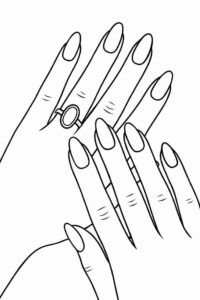 Desenho de Unha Desenho Colorir Imprimir 19