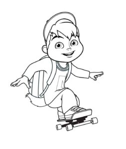 Desenho de Alvin E Os Esquilos Desenho Colorir Imprimir 01