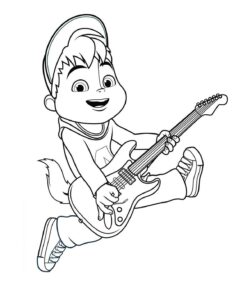 Desenho de Alvin E Os Esquilos Desenho Colorir Imprimir 08