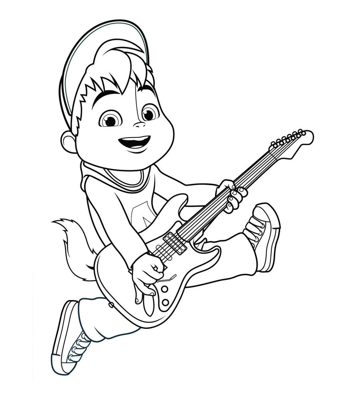 Desenho de Alvin E Os Esquilos Desenho Colorir Imprimir 08