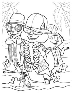 Desenho de Alvin E Os Esquilos Desenho Colorir Imprimir 11