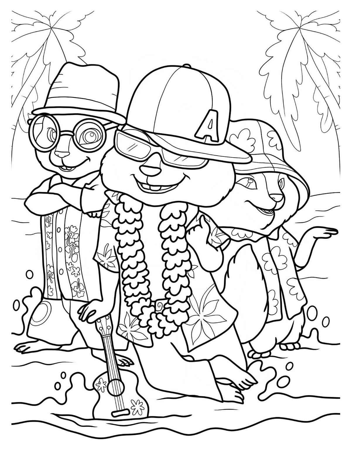 Desenho de Alvin E Os Esquilos Desenho Colorir Imprimir 11