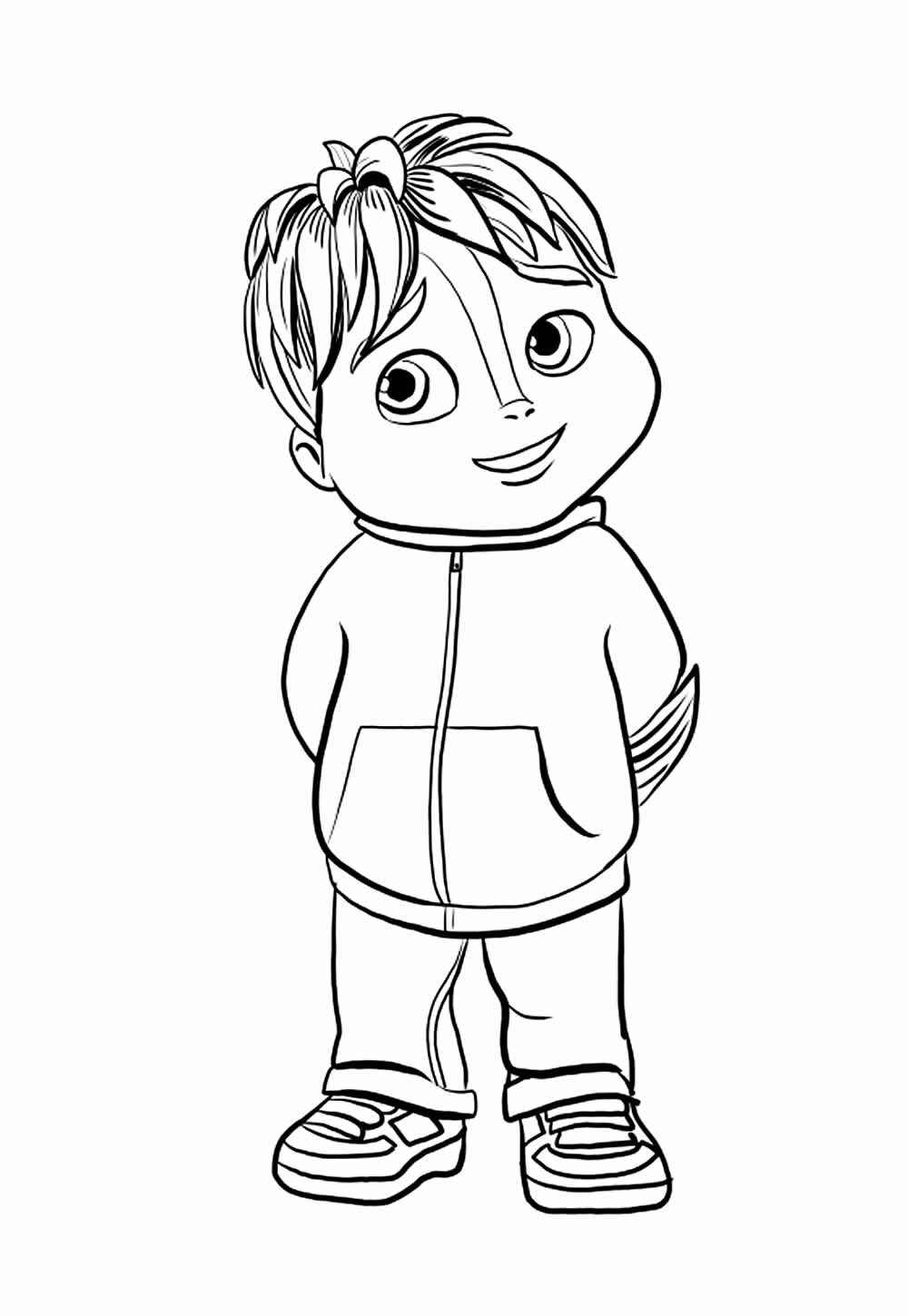 Desenho de Alvin E Os Esquilos Desenho Colorir Imprimir 13