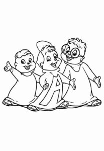 Desenho de Alvin E Os Esquilos Desenho Colorir Imprimir 15