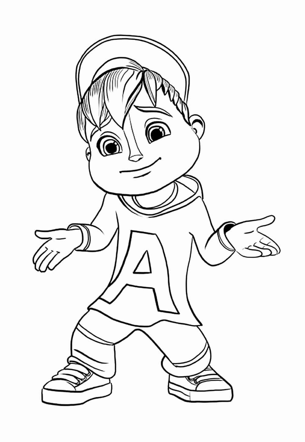 Desenho de Alvin E Os Esquilos Desenho Colorir Imprimir 16
