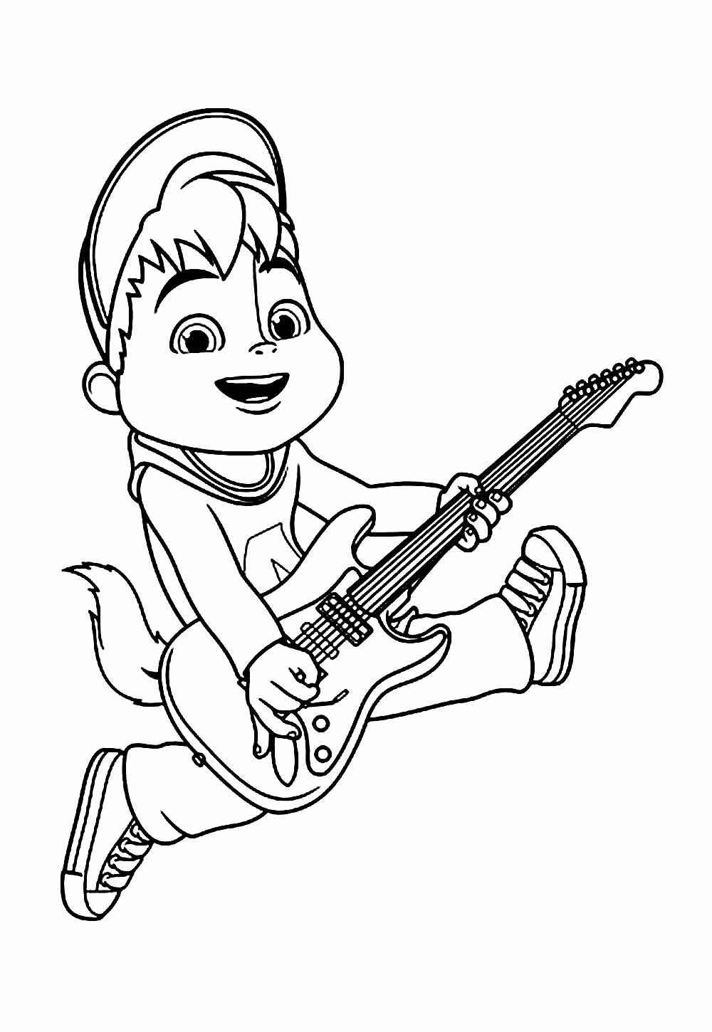 Desenho de Alvin E Os Esquilos Desenho Colorir Imprimir 17