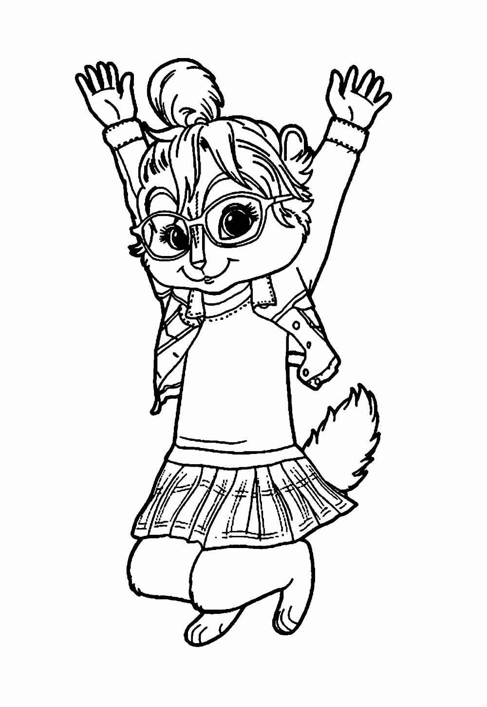 Desenho de Alvin E Os Esquilos Desenho Colorir Imprimir 18