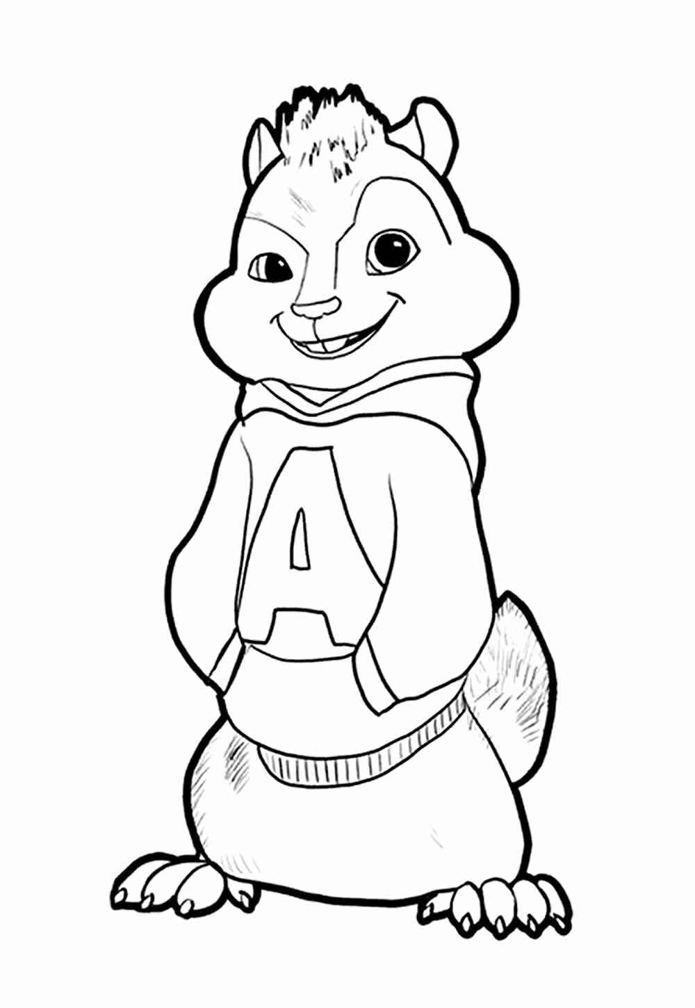 Desenho de Alvin E Os Esquilos Desenho Colorir Imprimir 23