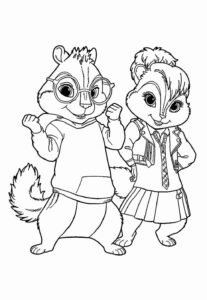 Desenho de Alvin E Os Esquilos Desenho Colorir Imprimir 24