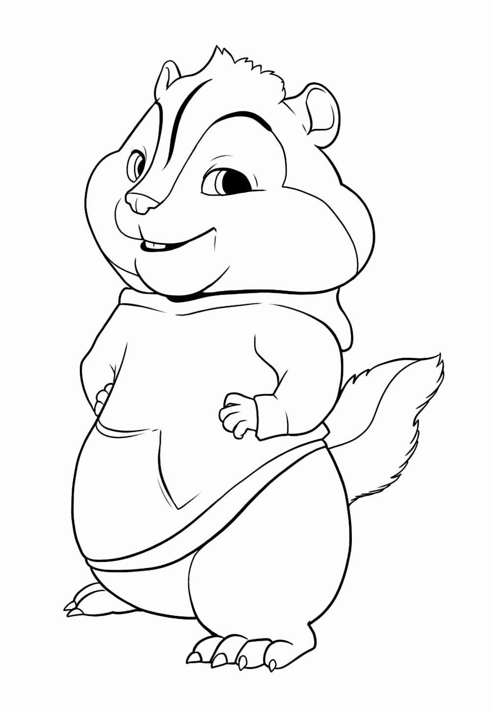 Desenho de Alvin E Os Esquilos Desenho Colorir Imprimir 26