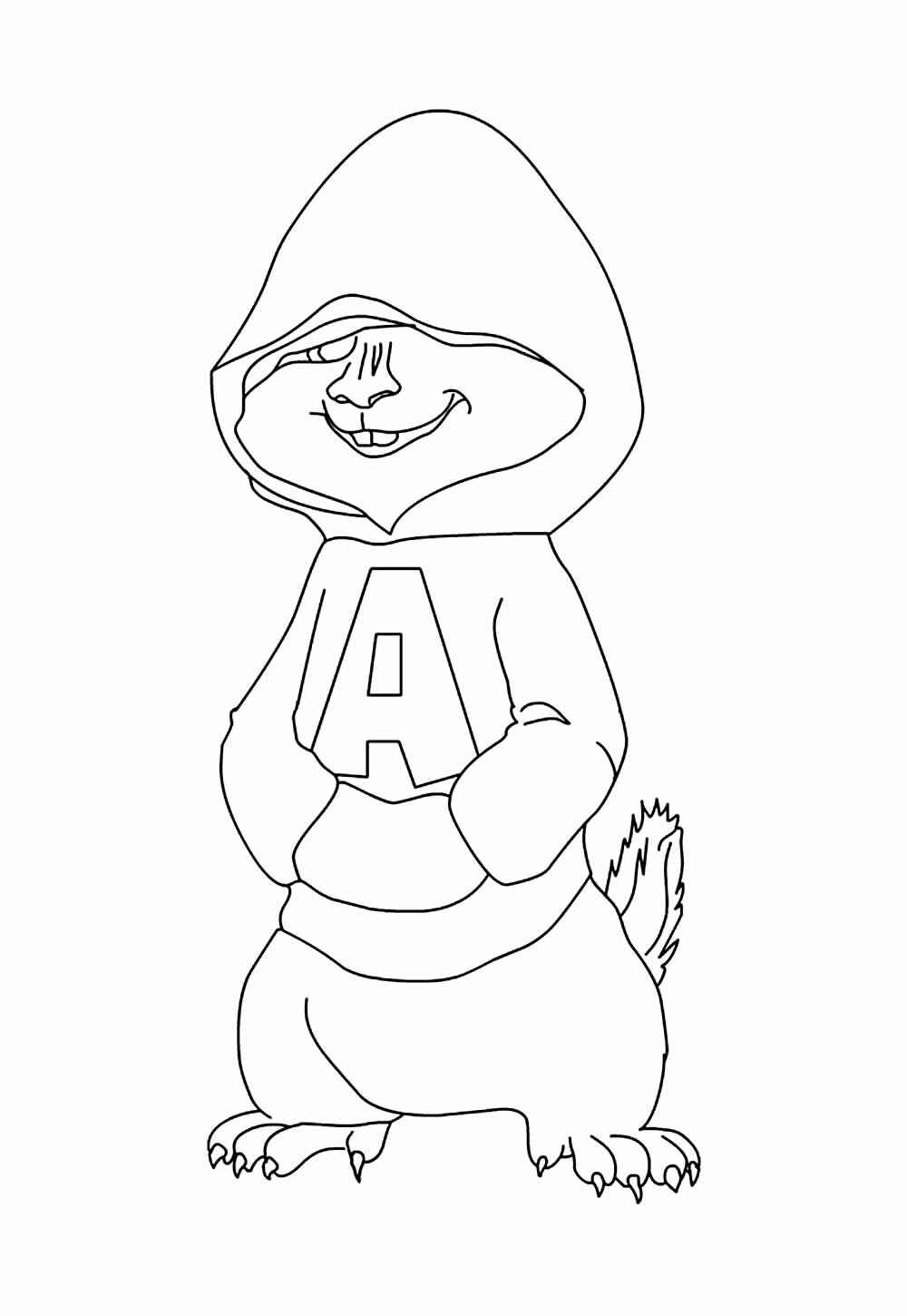 Desenho de Alvin E Os Esquilos Desenho Colorir Imprimir 27