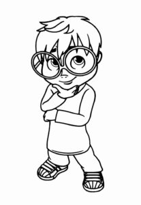 Desenho de Alvin E Os Esquilos Desenho Colorir Imprimir 30