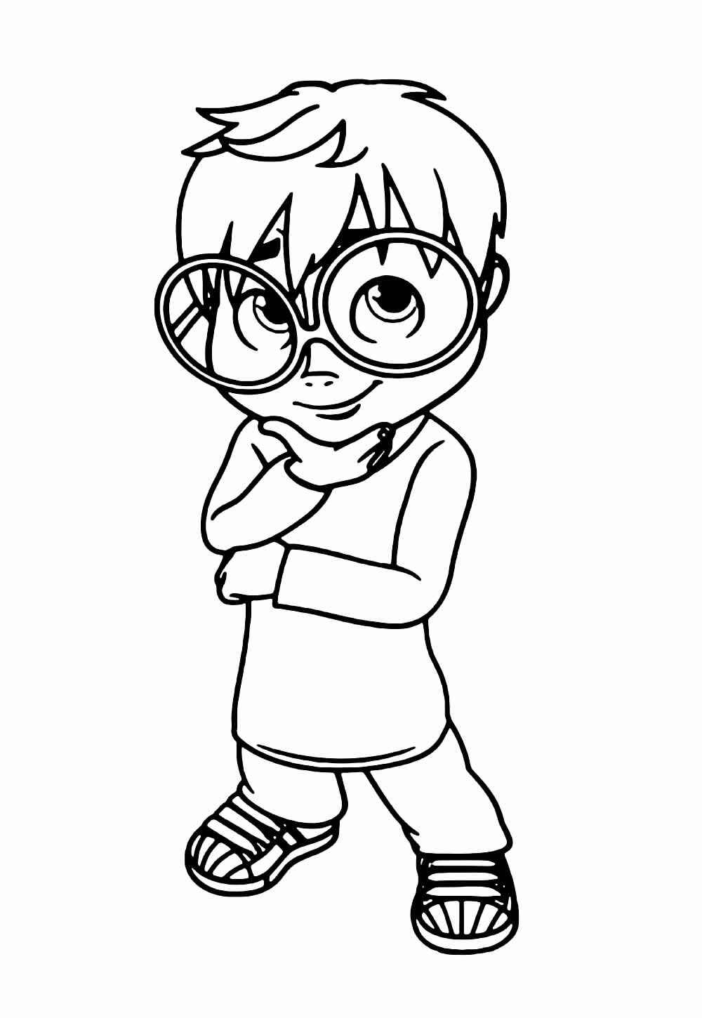 Desenho de Alvin E Os Esquilos Desenho Colorir Imprimir 30