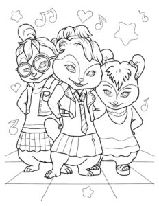 Desenho de Alvin E Os Esquilos Desenho Colorir Imprimir 31