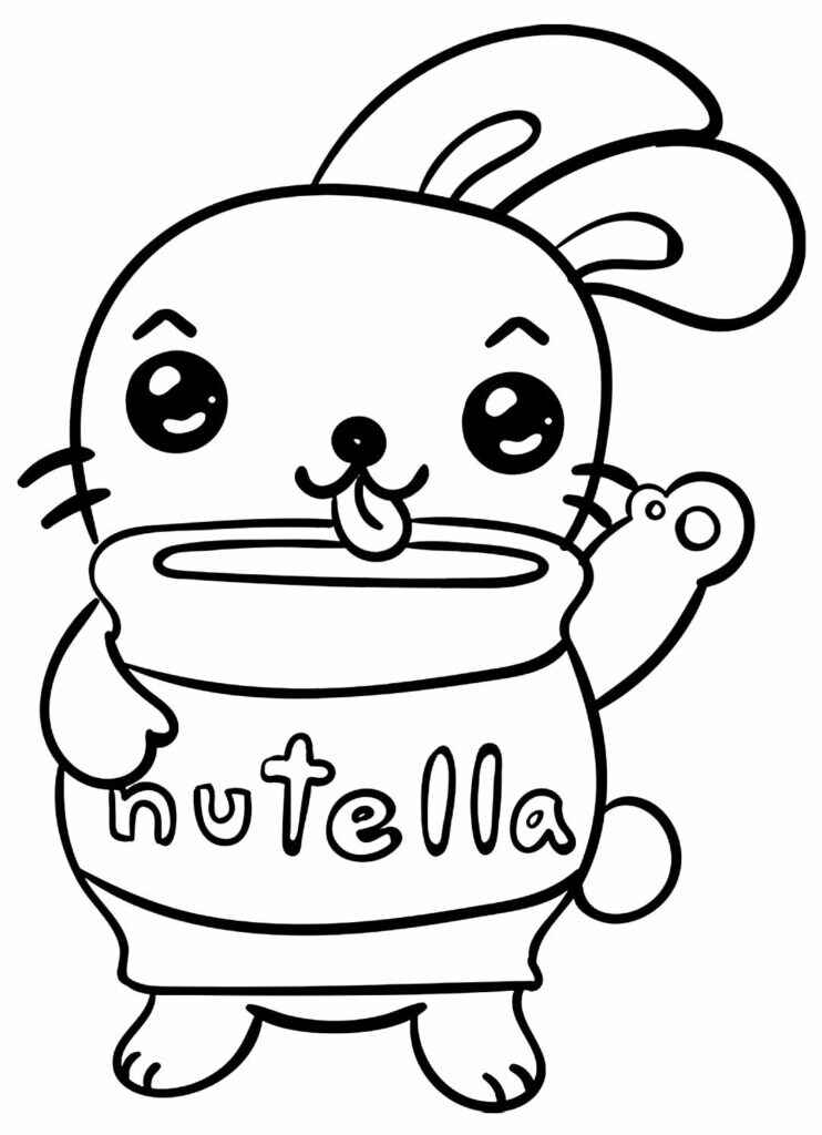 Desenho de Nutella Desenho Colorir Imprimir 04