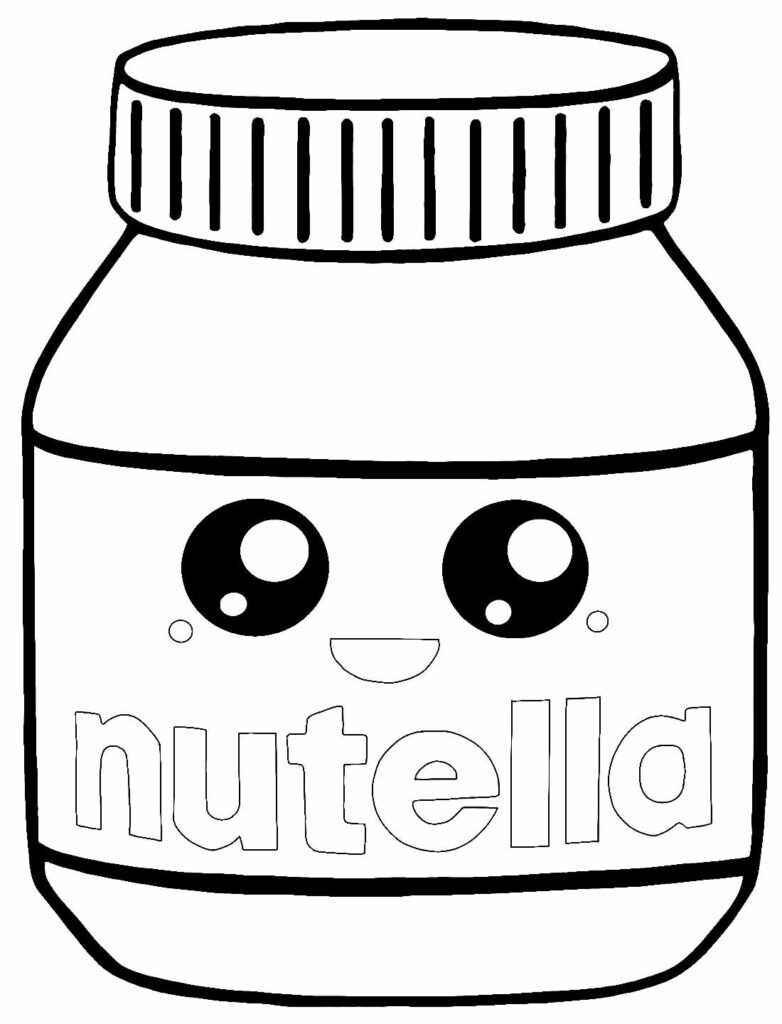 Desenho de Nutella Desenho Colorir Imprimir 07