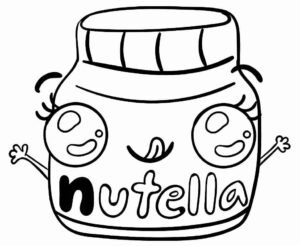 Desenho de Nutella Desenho Colorir Imprimir 10