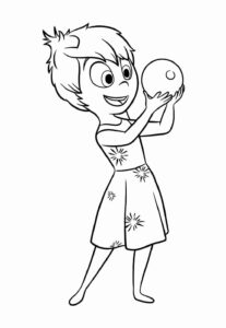 Desenho de Alegria Divertidamente Desenho Colorir Imprimir 07