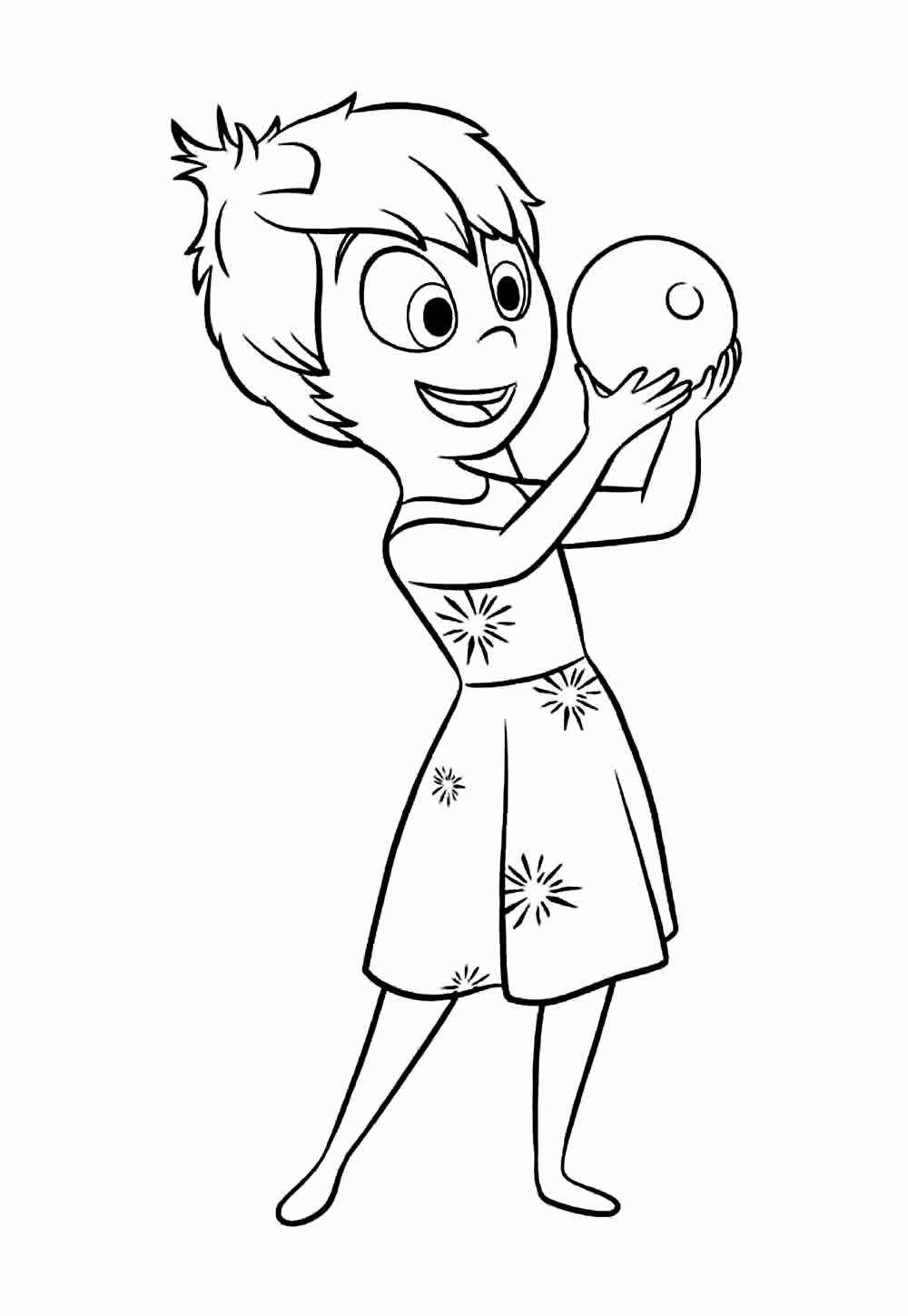 Desenho de Alegria Divertidamente Desenho Colorir Imprimir 07