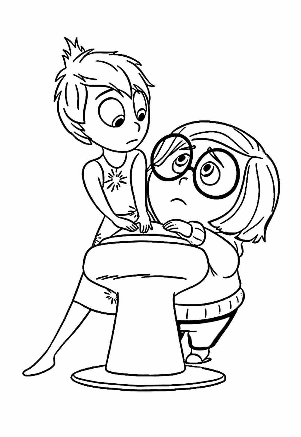 Desenho de Alegria Divertidamente Desenho Colorir Imprimir 08