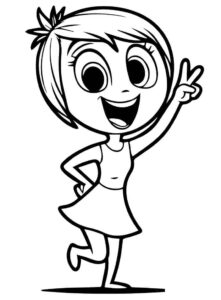 Desenho de Alegria Divertidamente Desenho Colorir Imprimir 12