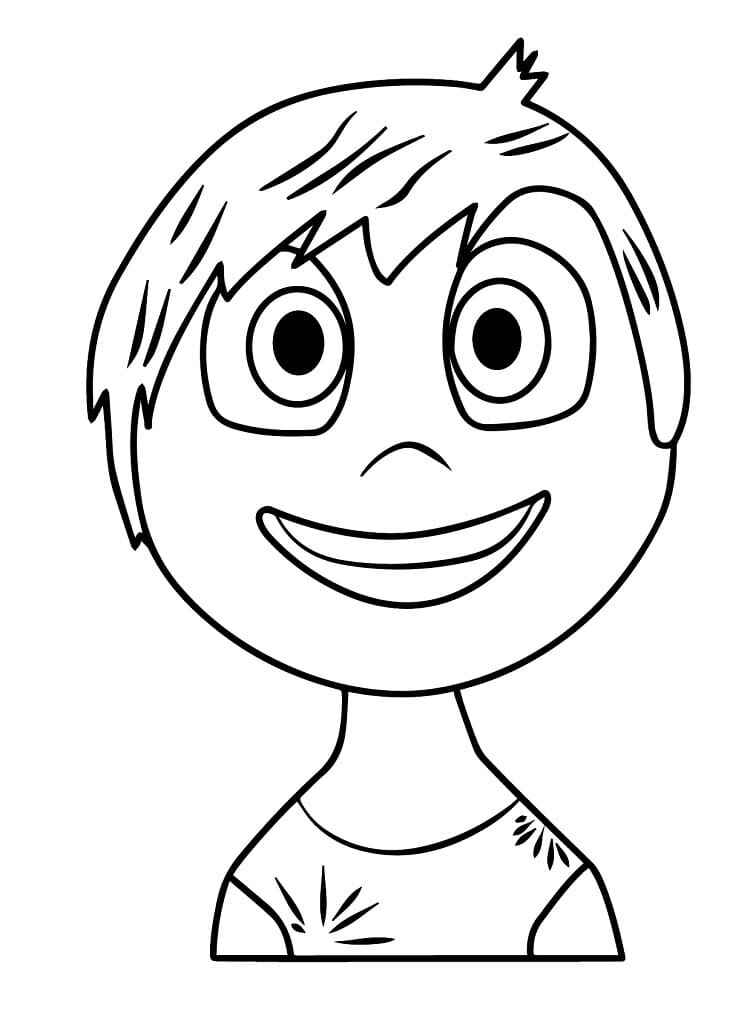 Desenho de Alegria Divertidamente Desenho Colorir Imprimir 13