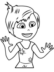 Desenho de Alegria Divertidamente Desenho Colorir Imprimir 17