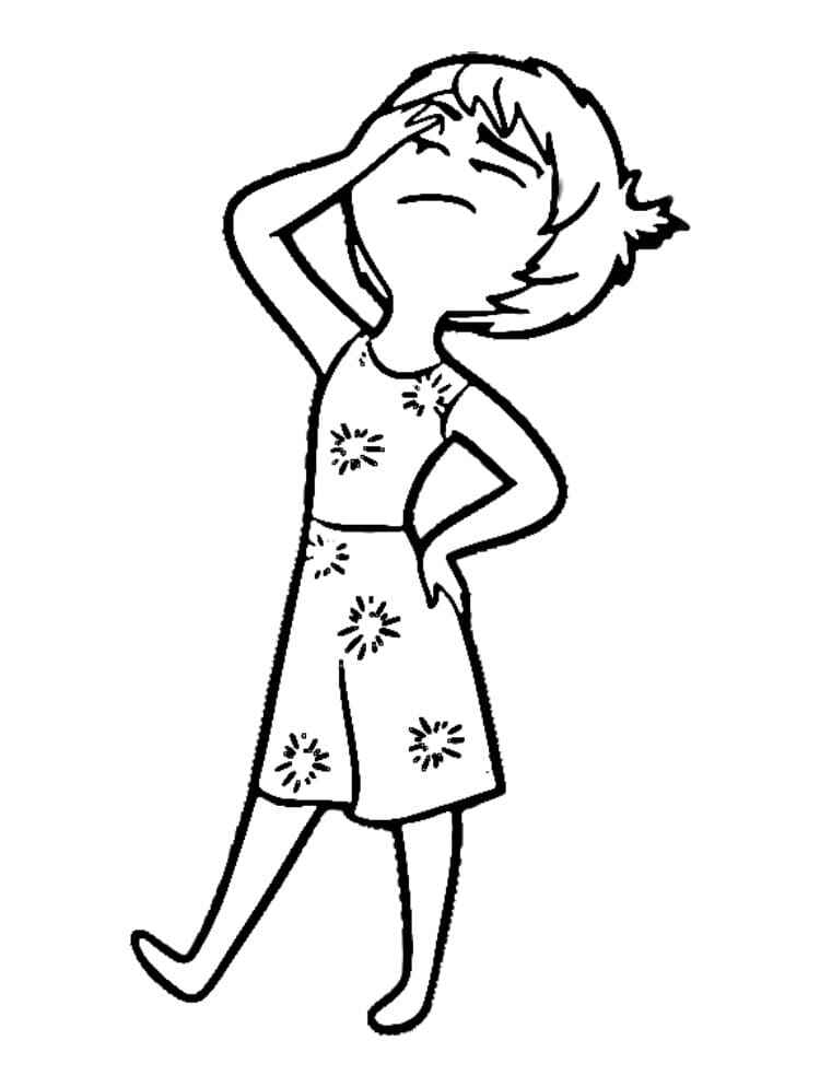 Desenho de Alegria Divertidamente Desenho Colorir Imprimir 19