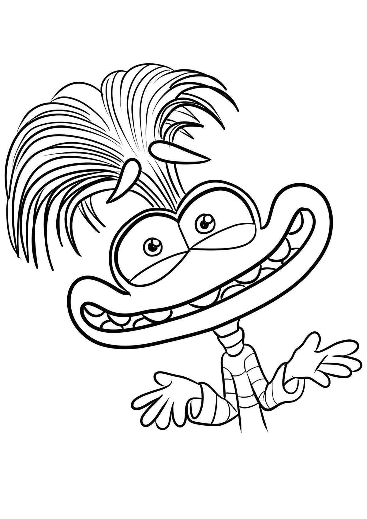 Desenho de Ansiedade Divertidamente Desenho Colorir Imprimir 01 (2)