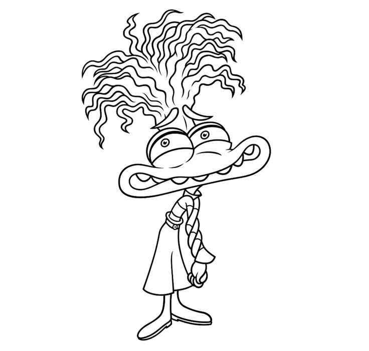 Desenho de Ansiedade Divertidamente Desenho Colorir Imprimir 02 (2)