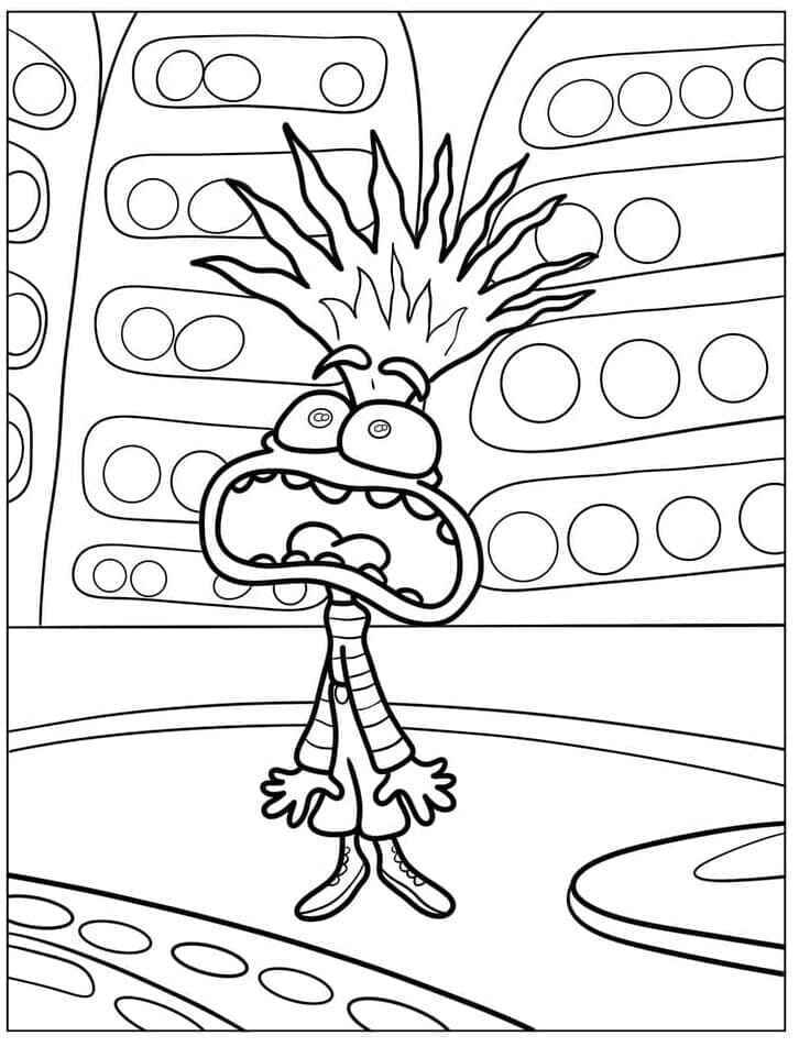 Desenho de Ansiedade Divertidamente Desenho Colorir Imprimir 07 (2)