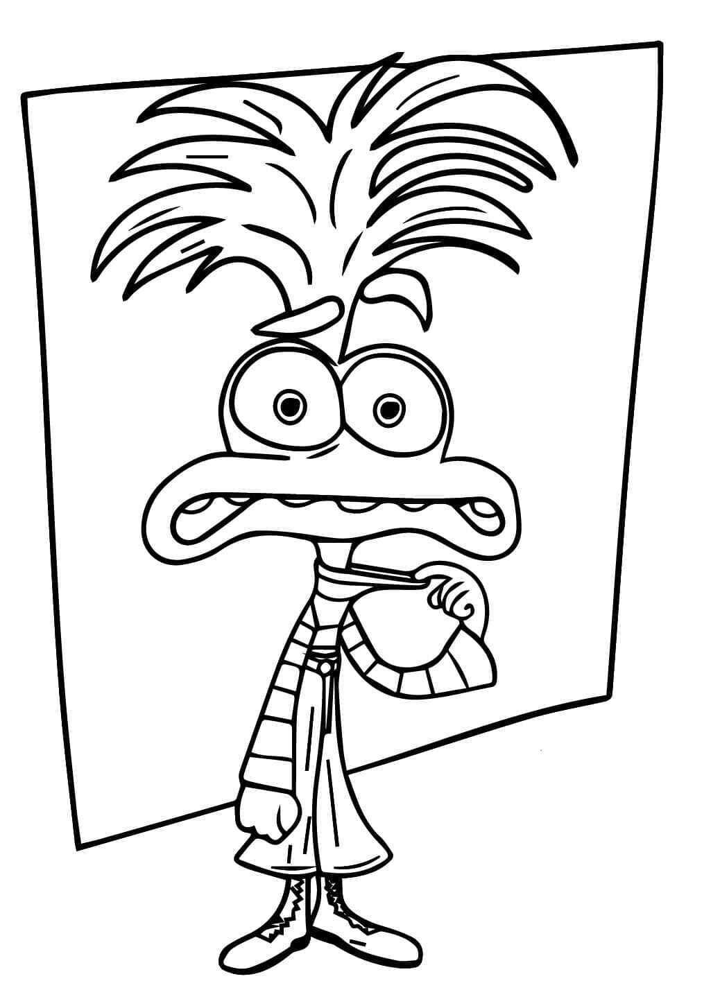 Desenho de Ansiedade Divertidamente Desenho Colorir Imprimir 08 (2)