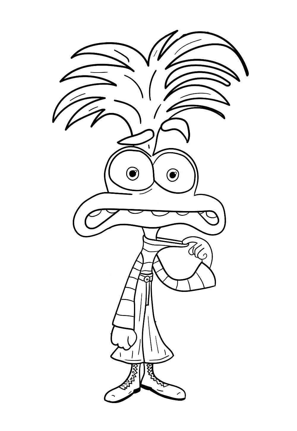 Desenho de Ansiedade Divertidamente Desenho Colorir Imprimir 10 (2)