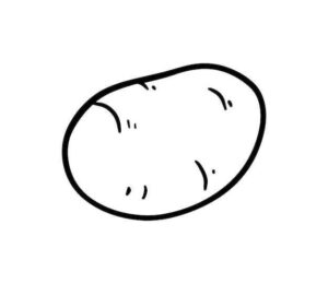 Desenho de Batata Desenho Colorir Imprimir 07