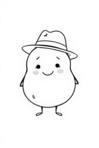 Desenho de Batata Desenho Colorir Imprimir 09