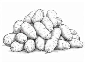 Desenho de Batata Desenho Colorir Imprimir 11