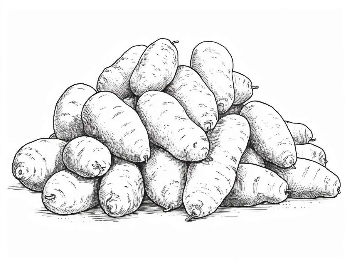 Desenho de Batata Desenho Colorir Imprimir 11